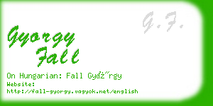 gyorgy fall business card